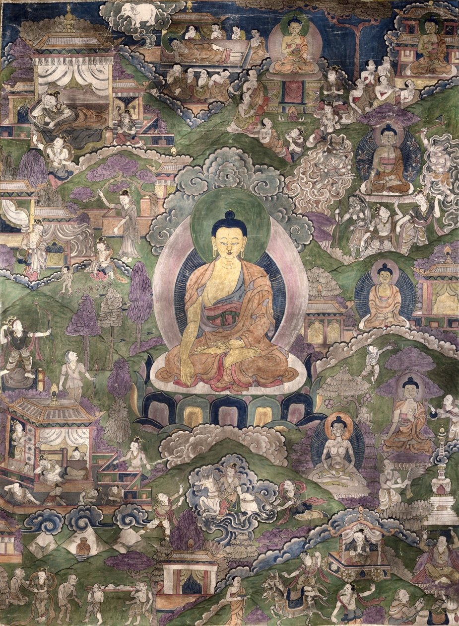 Thangka of the Buddha by Tibetan School
