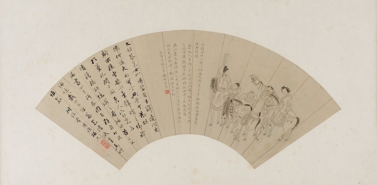 Cai Wenji Returns to China, Qing dynasty, probably 1813 by Tiezhou