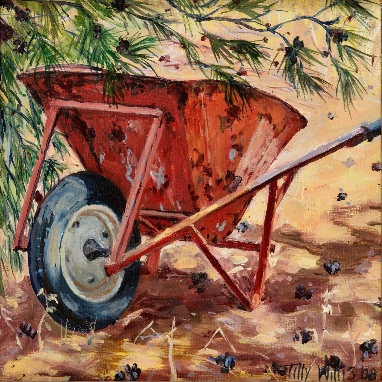 Rusty Wheelbarrow, 2009 by Tilly Willis