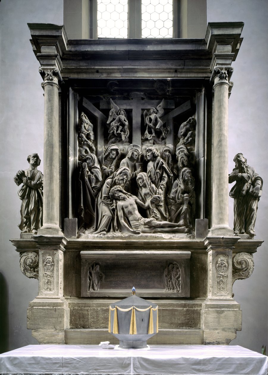 Altarpiece depicting the Lamentation of Christ, c.1526 by Tilman Riemenschneider