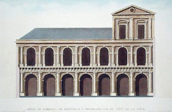 Side View of the Residence of Cardinal de Granvelle, Brussels, from 