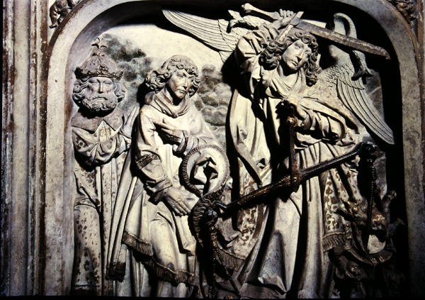 Tomb of Henri II and his wife Kunigunde (detail) by Tilman Riemenschneider