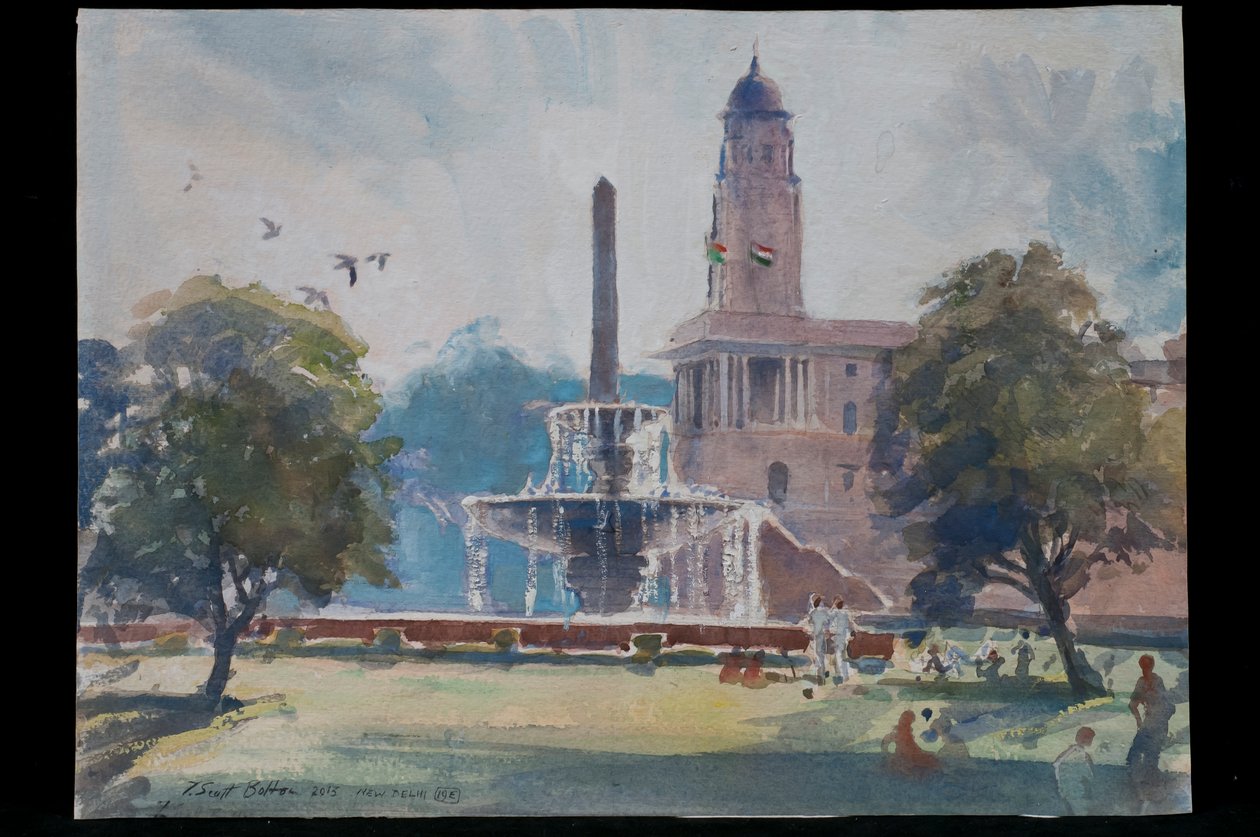 Fountain, Rajpath, New Delhi, 2013 by Tim Scott Bolton