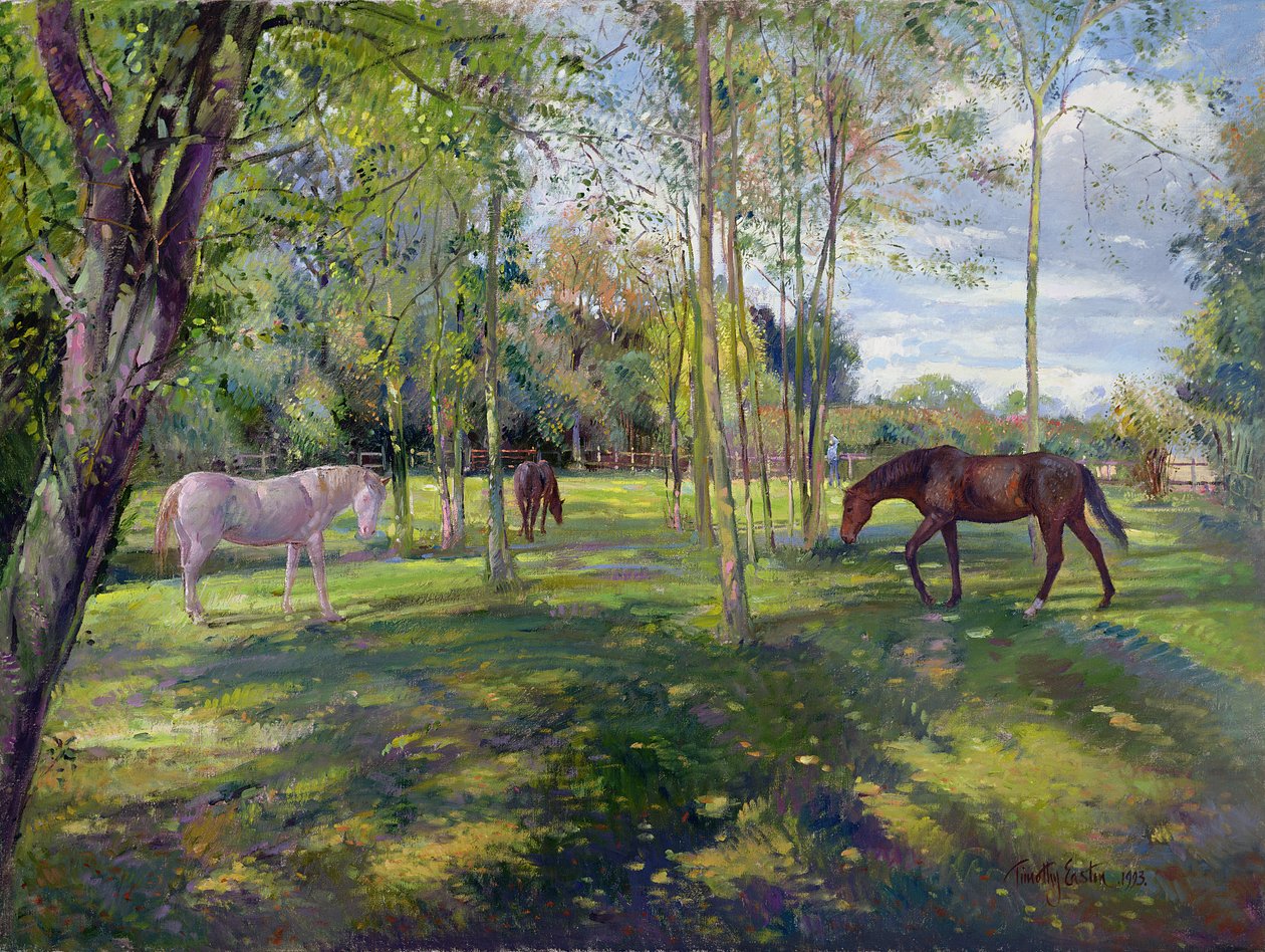 In the Rectory Paddock, 1993 by Timothy Easton