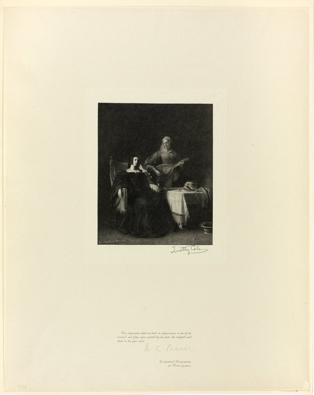Catharine of Aragon and Her Maid, from Old English Masters by Timothy Cole