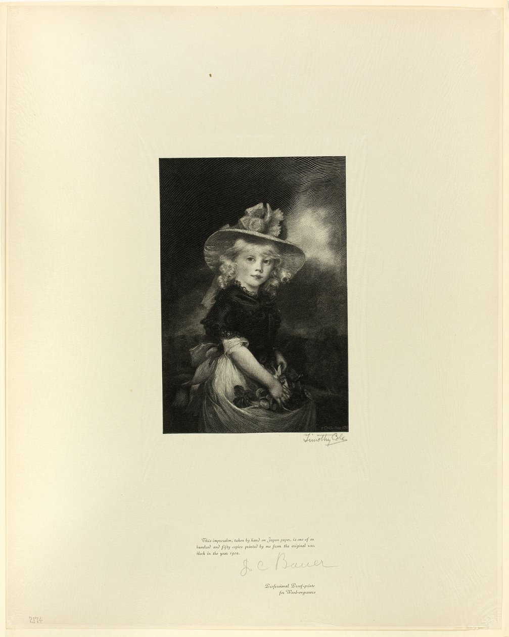 Princess Sophia, Daughter of George III, from Old English Masters by Timothy Cole