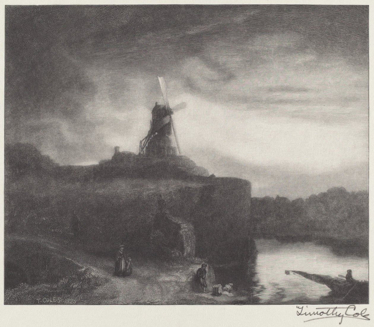 The Mill by Timothy Cole after Rembrandt van Rijn