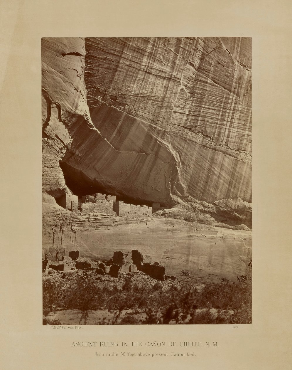 Ancient Ruins in the Canyon de Chelly, N.M. by Timothy H. O