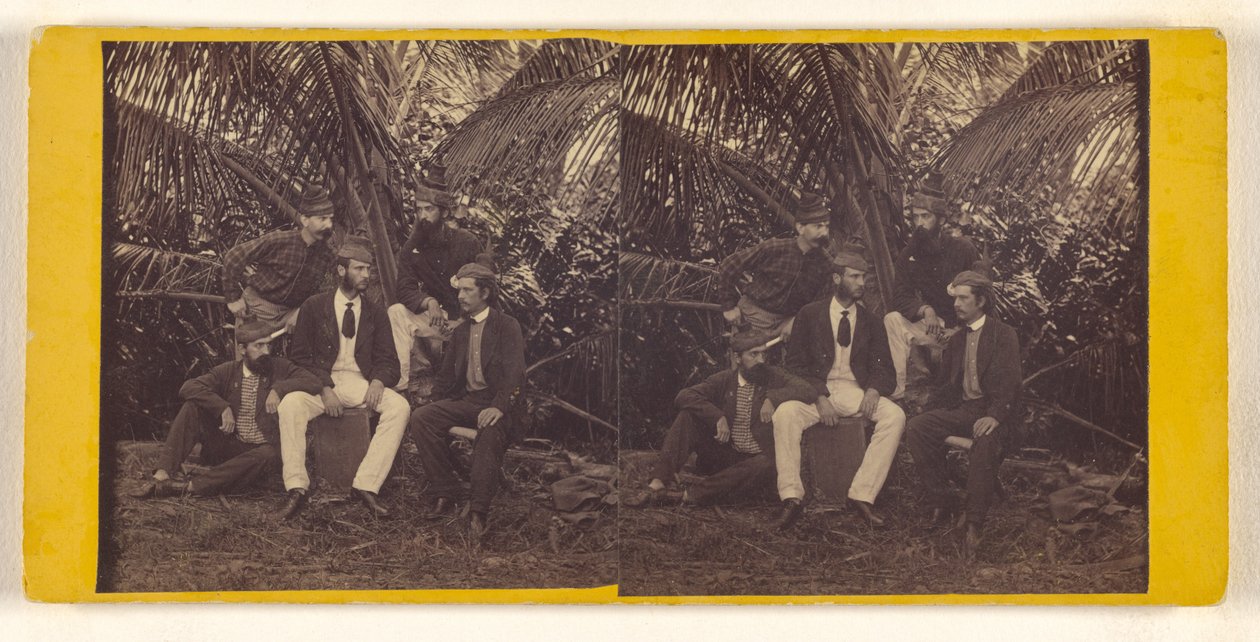 Don Collins and His Friends Ashore at San Blas Bay, Darien Expedition by Timothy H. O