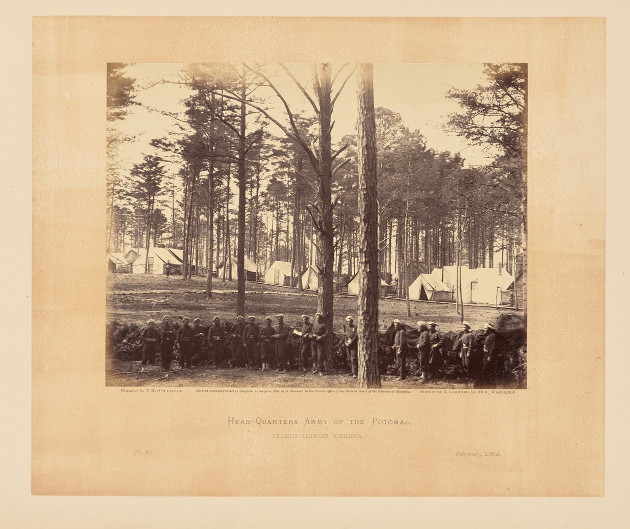 Headquarters Army of the Potomac, Brandy Station, Virginia by Timothy H. OSullivan