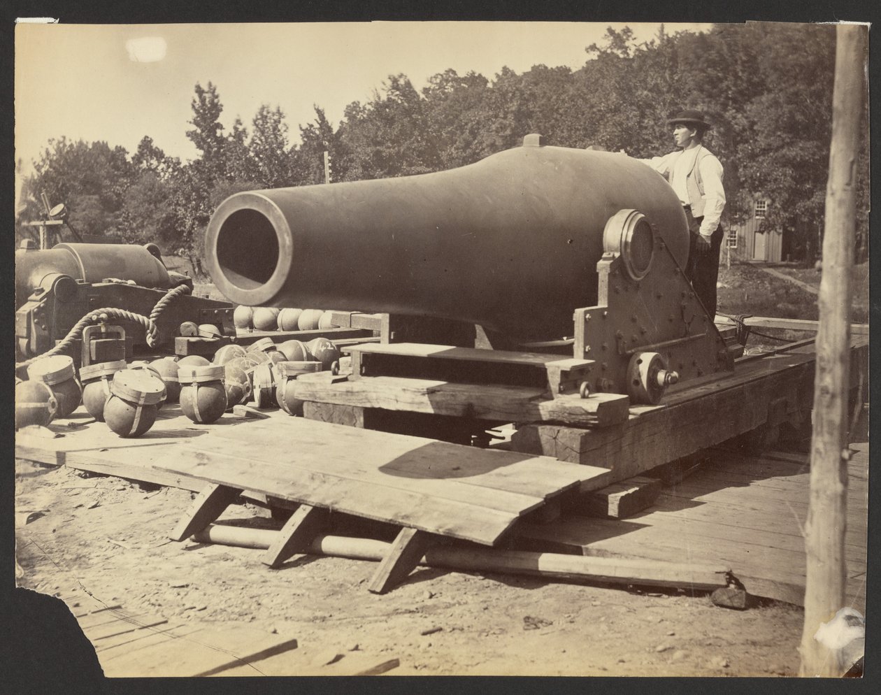 [Soldier with Large Cannon] by Timothy H. O