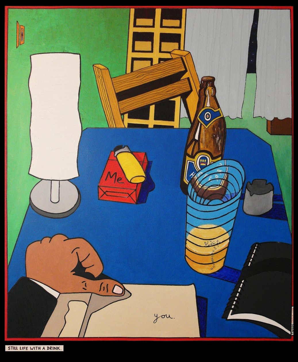 Still life with a drink, 2001 by Timothy Nathan Joel