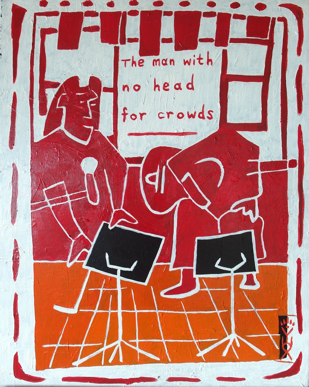 The man with no head for crowds by Timothy Nathan Joel