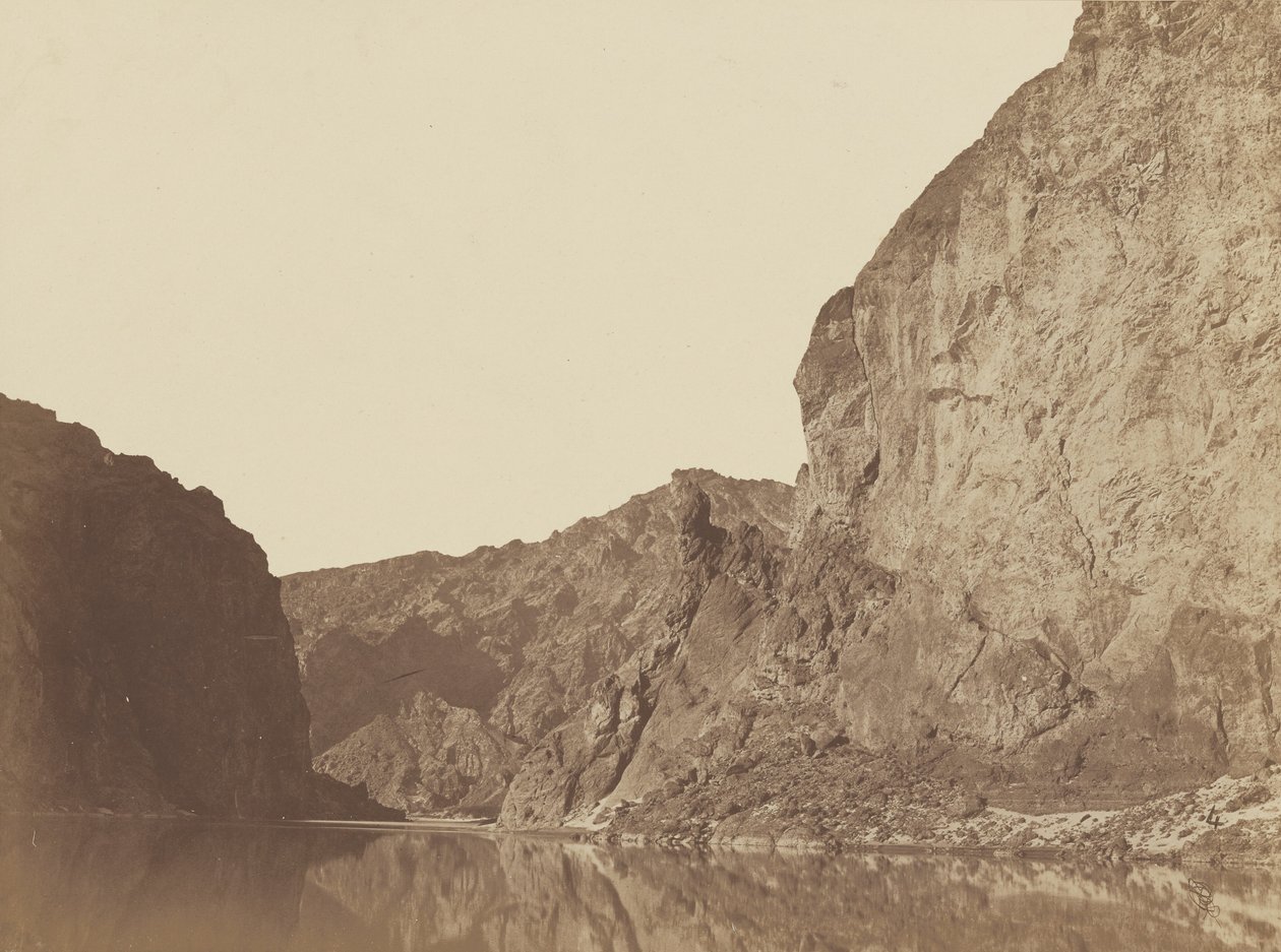 Black Canyon, Colorado River, Looking Below from Big Horn Camp, #4, 1871 by Timothy O