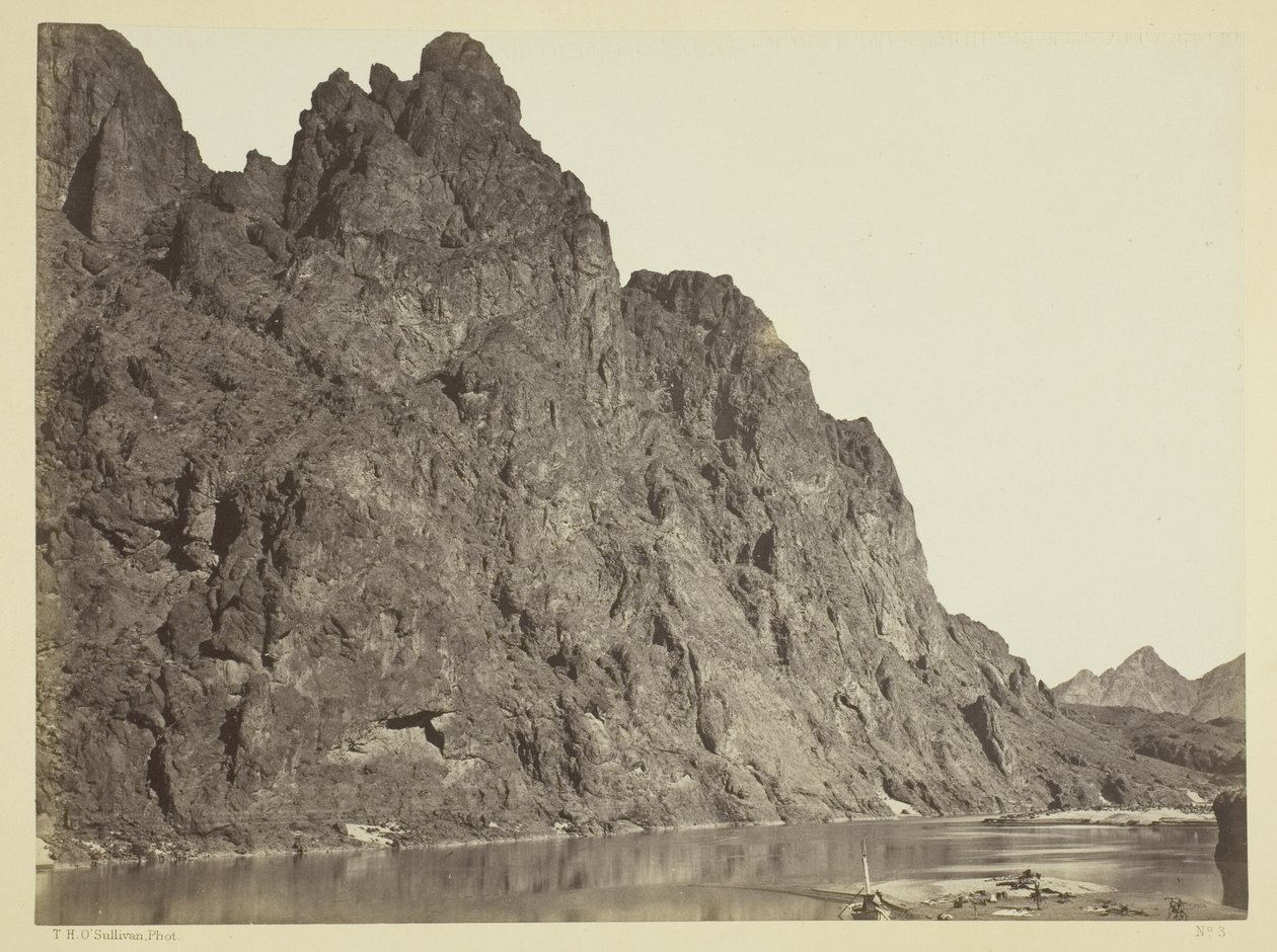 Bluff Opposite Big Horn Camp, Black Canyon, Colorado River by Timothy O