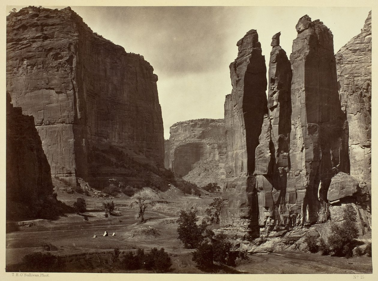 Cañon de Chelle, Walls of the Grand Canyon, about 1200 feet in height by Timothy O