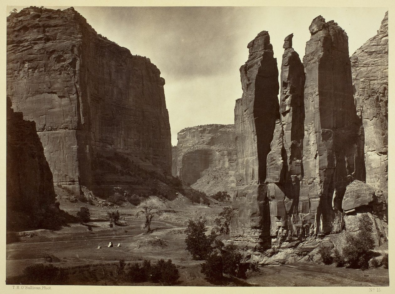 Cañon de Chelle, Walls of the Grand Canyon, about 1200 feet in height by Timothy O