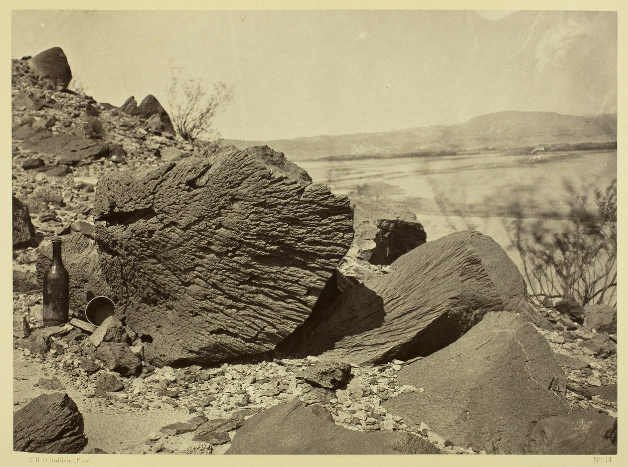 Rock Carved by Drifting Sand, Below Fortification Rock, Arizona by Timothy O