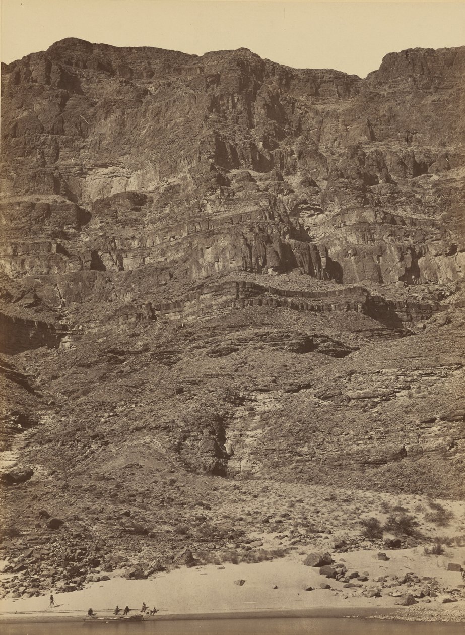 Wall in the Grand Canyon, Colorado River, 1872 by Timothy O