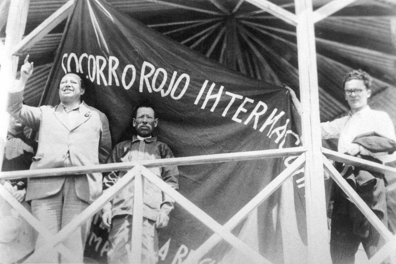 International Red Aid: Diego Rivera at a Rally of 