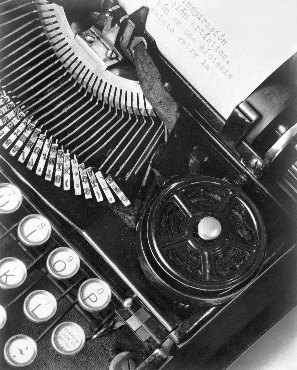 The Typewriter of Julio Antonio Mella, Mexico City, 1928 by Tina Modotti