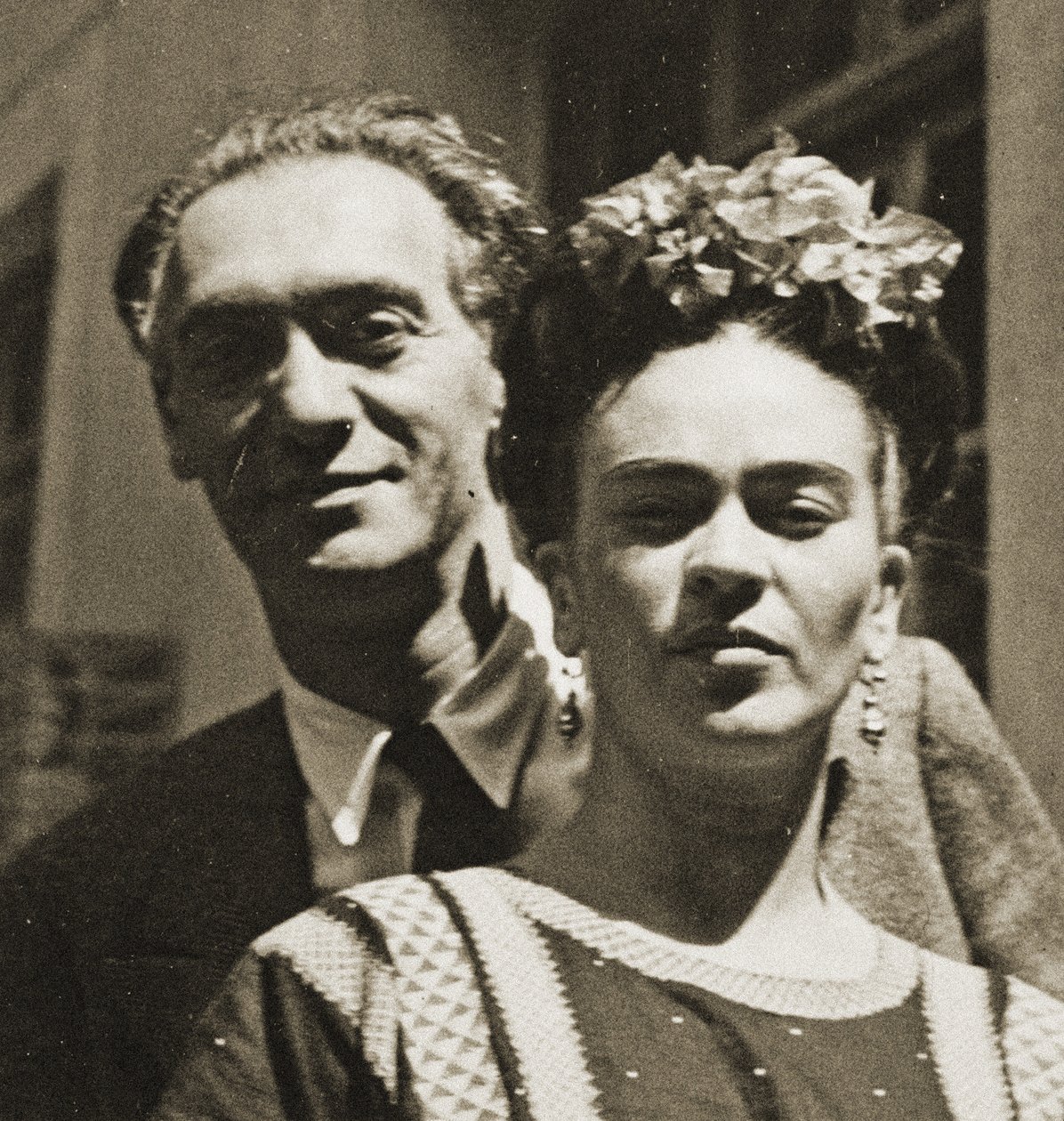 Portrait of Nickolas Muray and Frida Kahlo, New York c.1928  by Tina Modotti