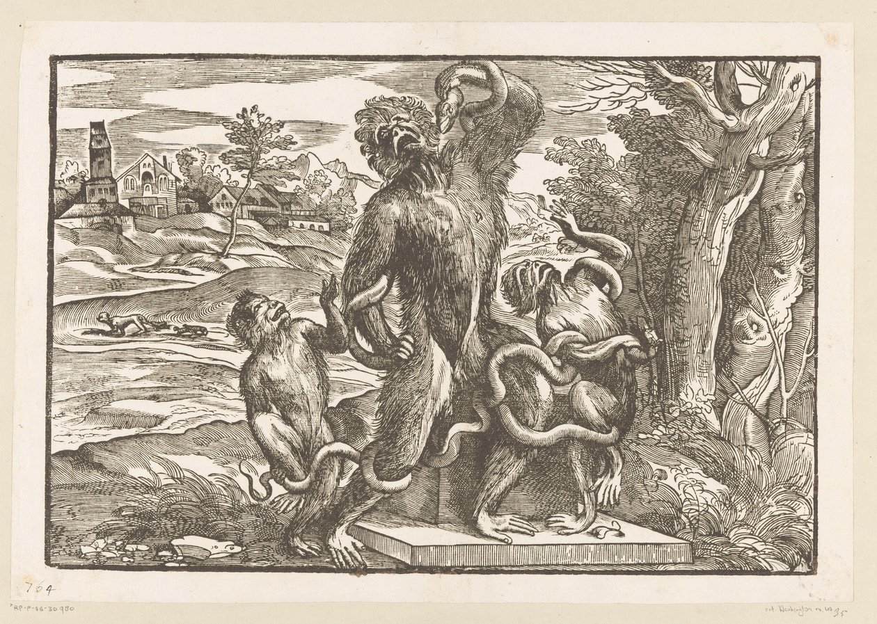 Caricature of the Laocoön Group by Titiaan