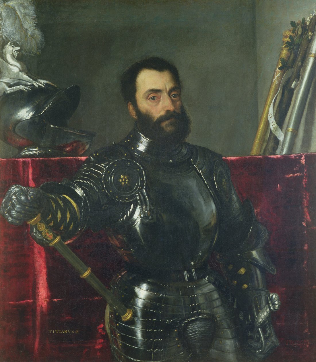 Portrait of Francesco Maria Della Rovere, Duke of Urbino by Tiziano Vecelli