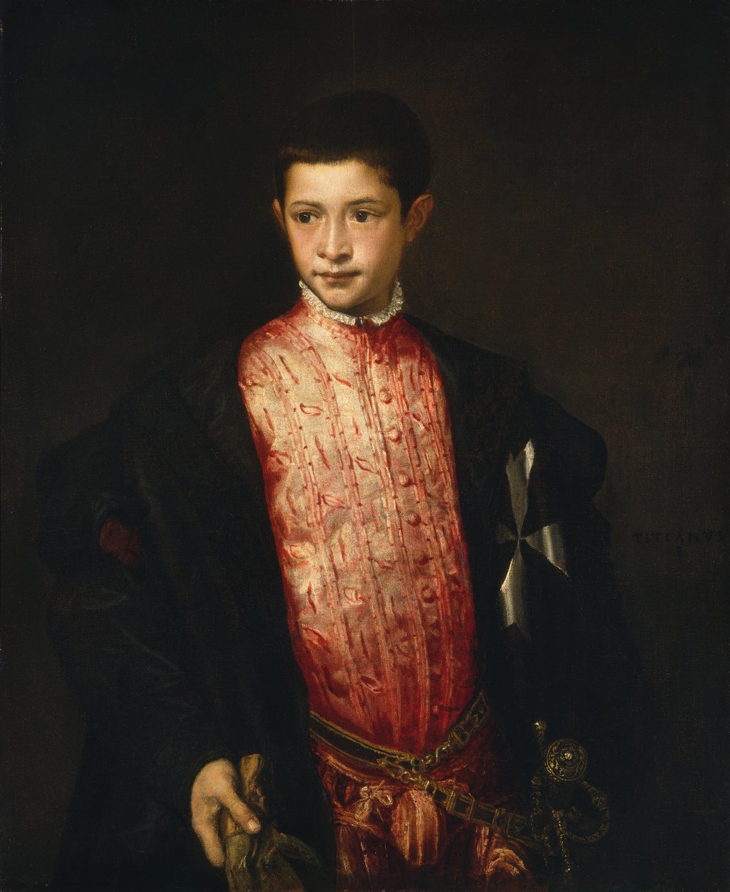 Portrait of Ranuccio Farnese by Tiziano Vecelli