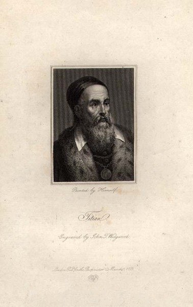 Portrait of Titian, engraved by John T. Wedgwood by Titian (c.1488 1576) (after)