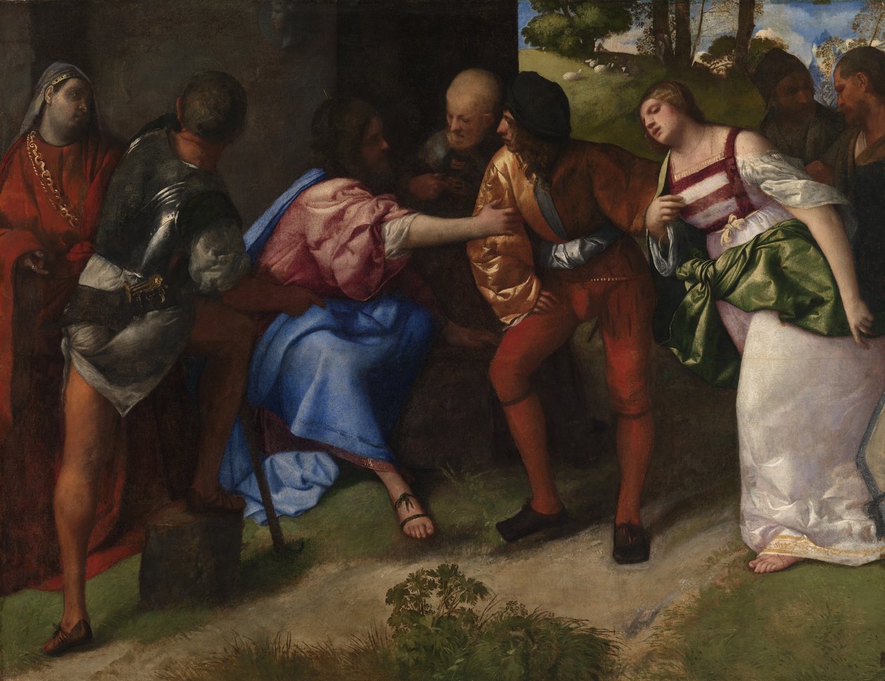 Christ and the Adulteress, c.1508-10 by Titian (c.1488 1576)