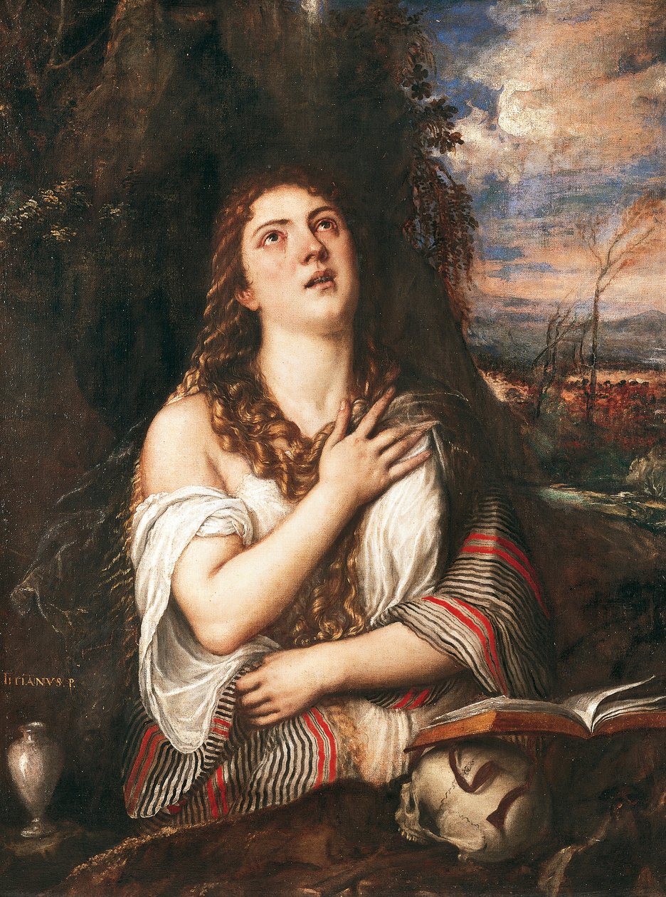 La Maddalena by Titian (c.1488 1576)