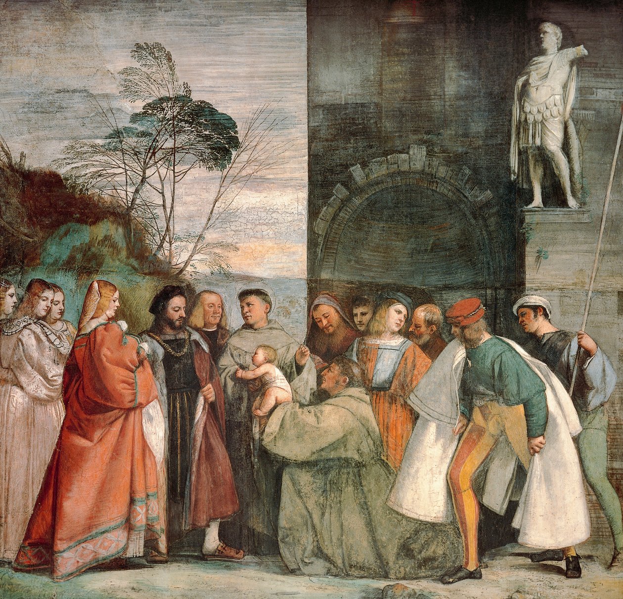 Miracle of Newborn Infant (detail) by Titian (c.1488 1576)