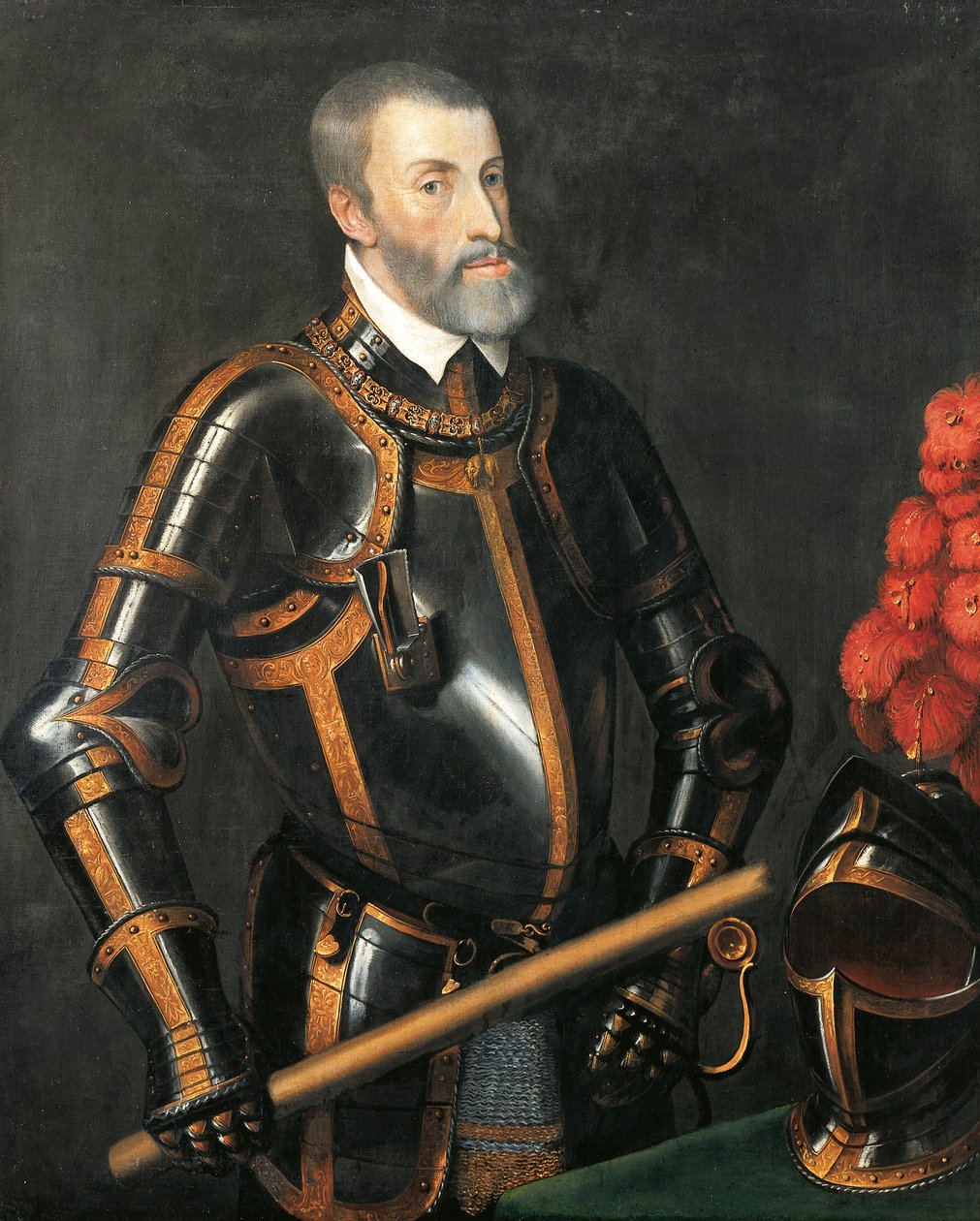 Portrait of Charles V of Hasburg, Emperor of the Holy Roman Empire by Titian (c.1488 1576)