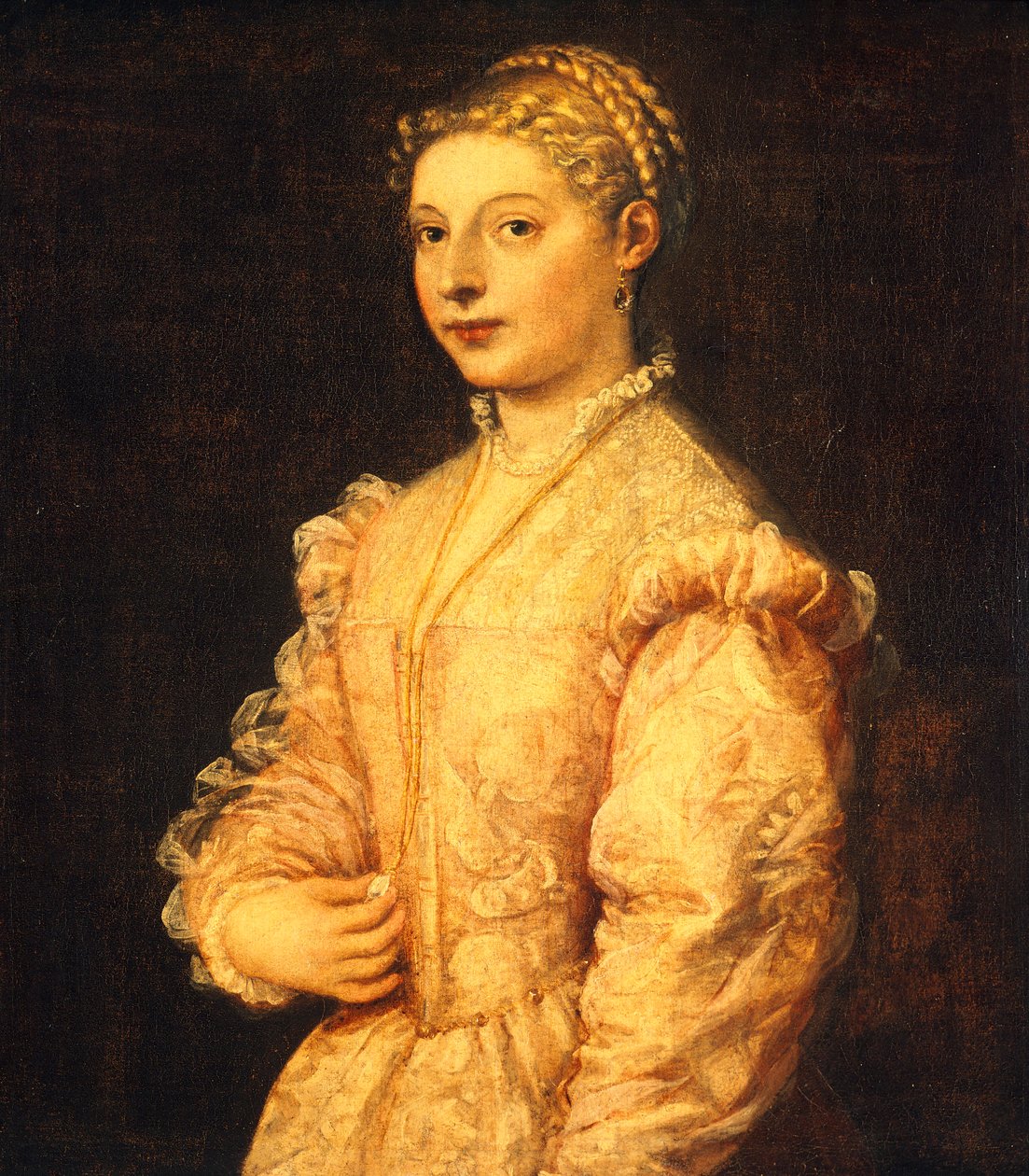 Portrait of Lavinia Vecellio or young woman by Titian (c.1488 1576)