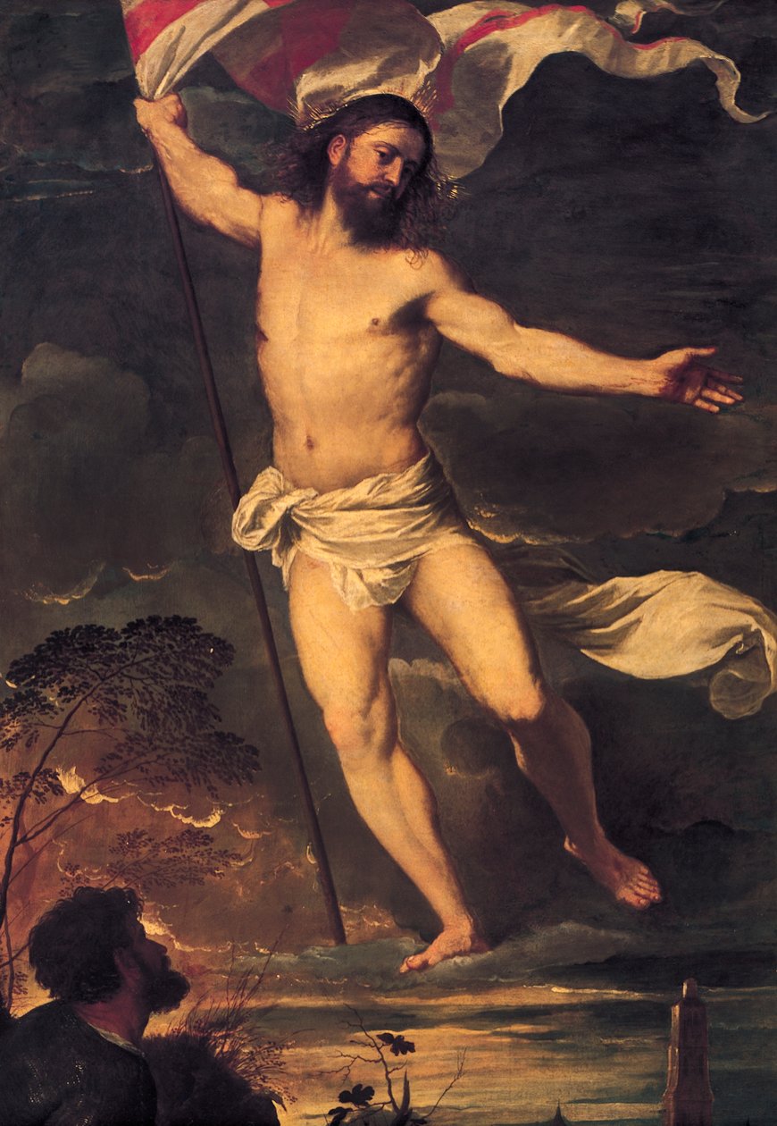 Resurrection of Christ (detail) by Titian (c.1488 1576)