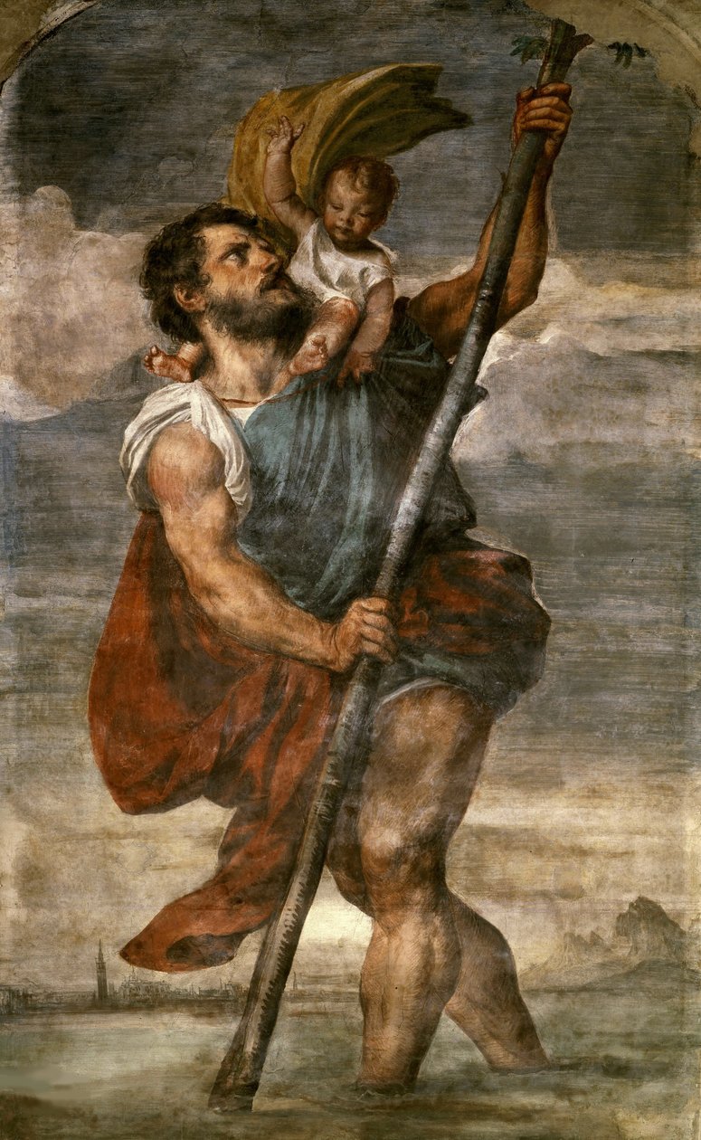Saint Christopher by Titian (c.1488 1576)