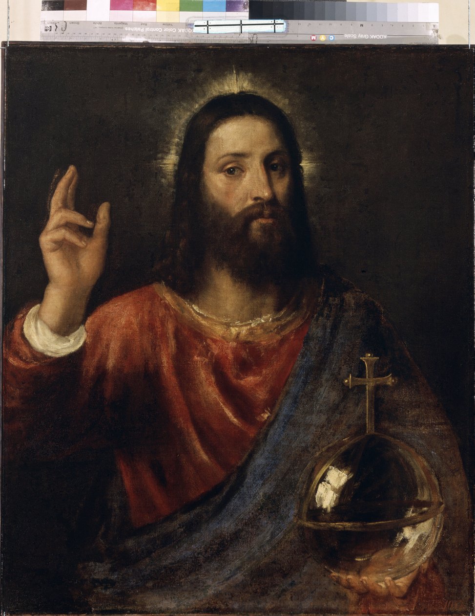 Salvator Mundi, c.1570 by Titian (c.1488 1576)