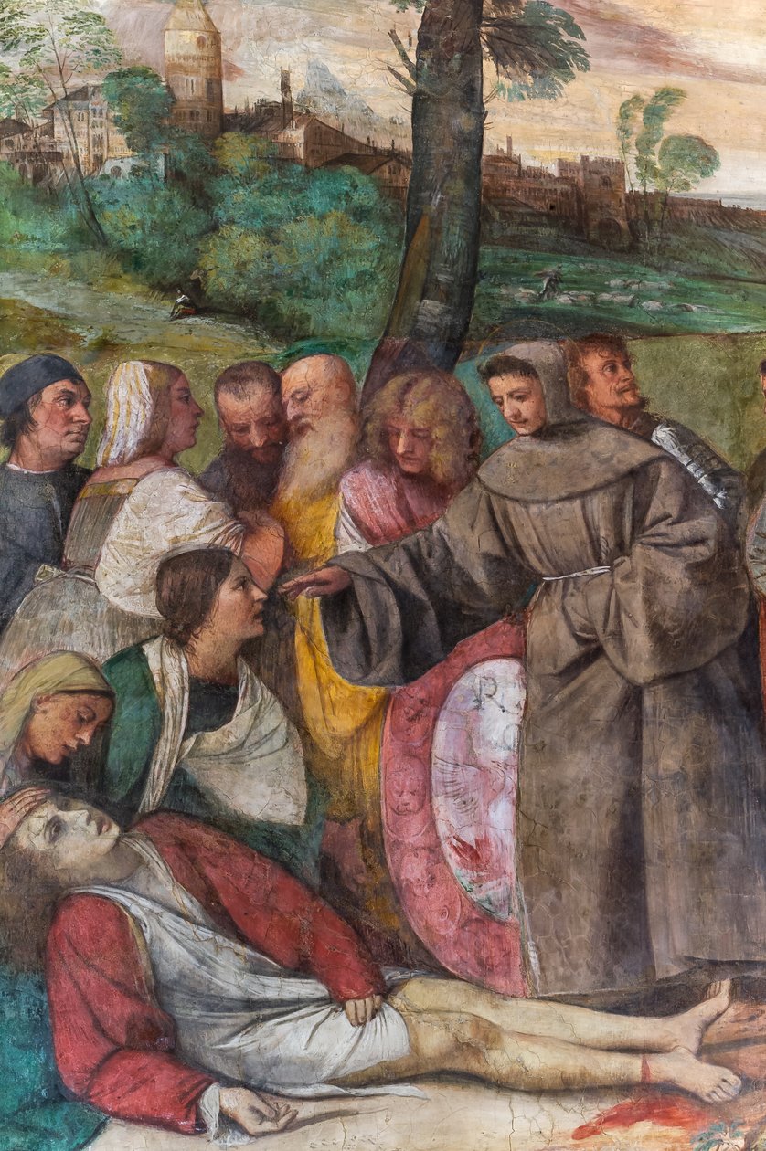 St Anthony reattaching the foot to a young man (detail) by Titian (c.1488 1576)