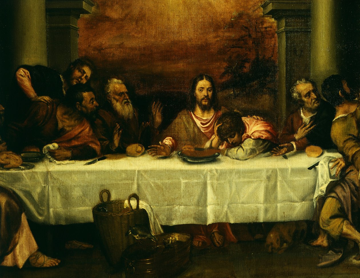 The Last Supper (detail) by Titian (c.1488 1576)