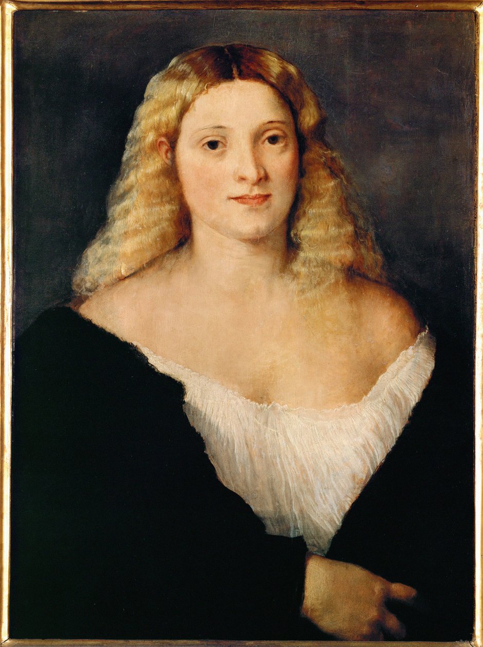 Young Woman in a Black Dress by Titian (c.1488 1576)
