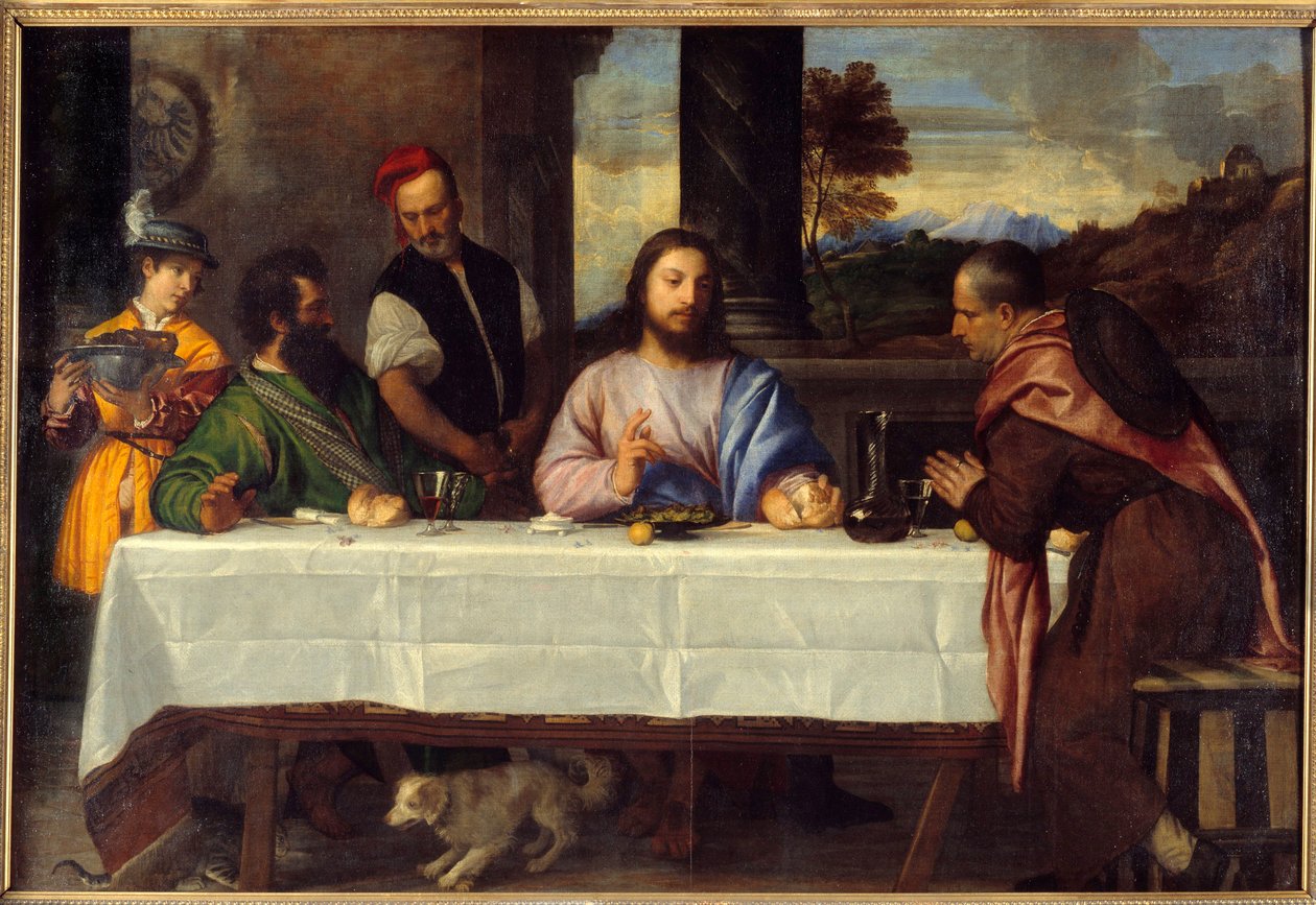 Dinner at Emmaus by Titian (c.1488 1576)