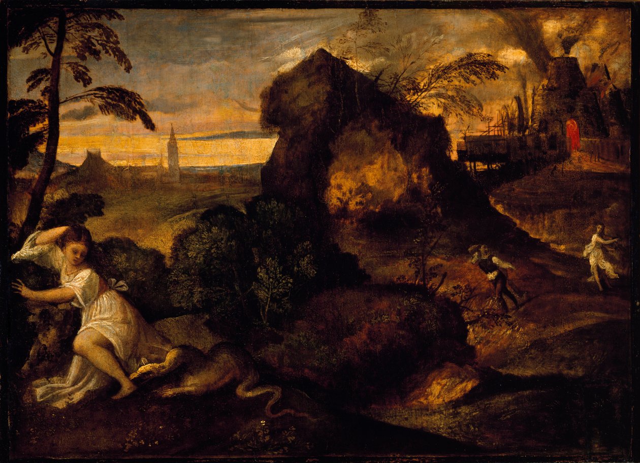 Orpheus and Eurydice by Tiziano Vecelli