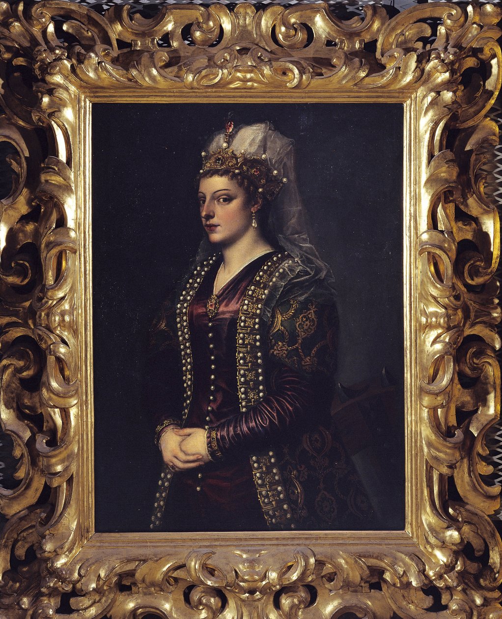 Portrait of Caterina Coronaro by Tiziano Vecelli