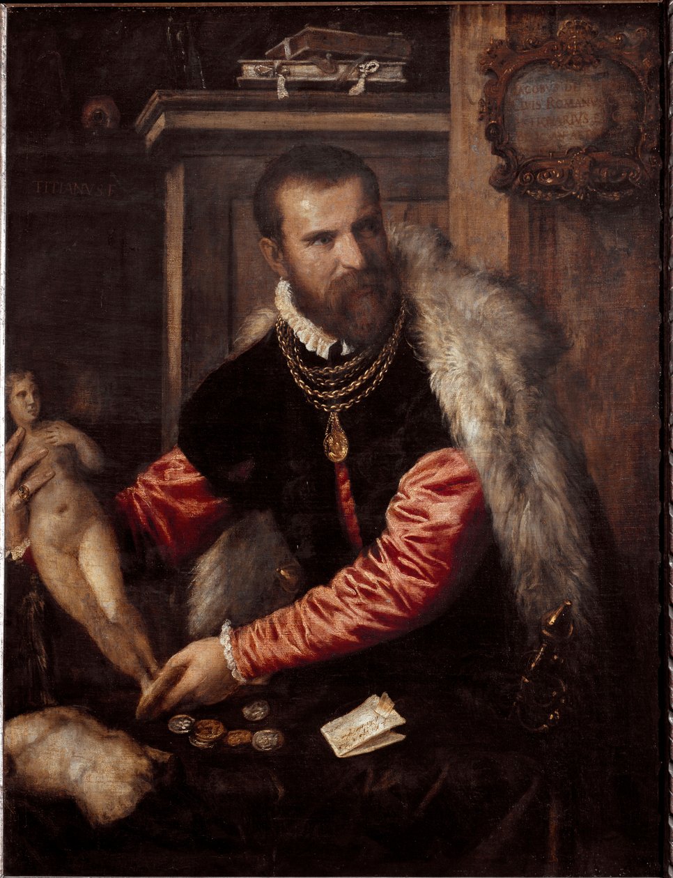 Portrait of the Antique Dealer and Collector Jacopo Strada by Tiziano Vecelli