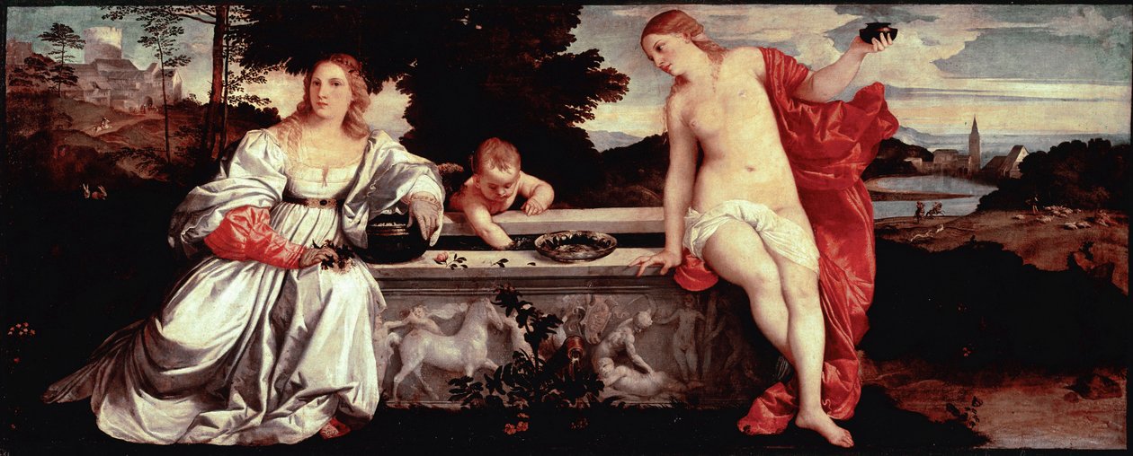 Sacred Love and Secular Love by Tiziano Vecelli