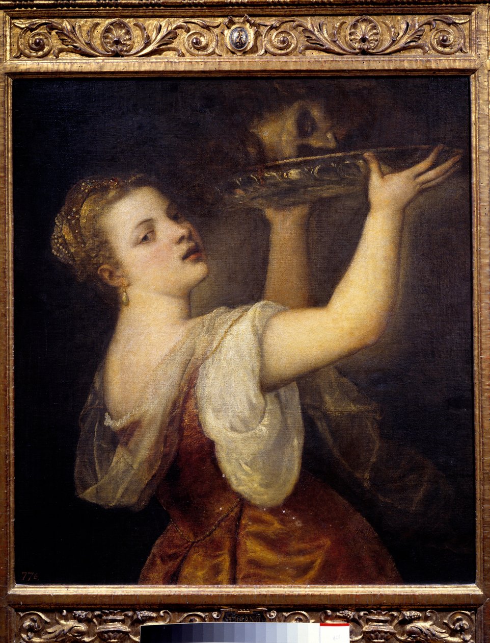 Salome holding the head of Saint John the Baptist by Tiziano Vecelli