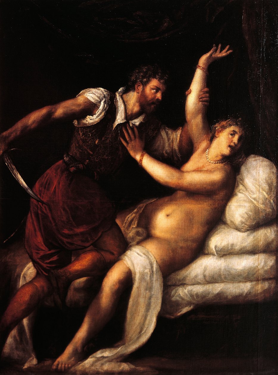 Tarquinius and Lucretia by Titian (c.1488 1576)