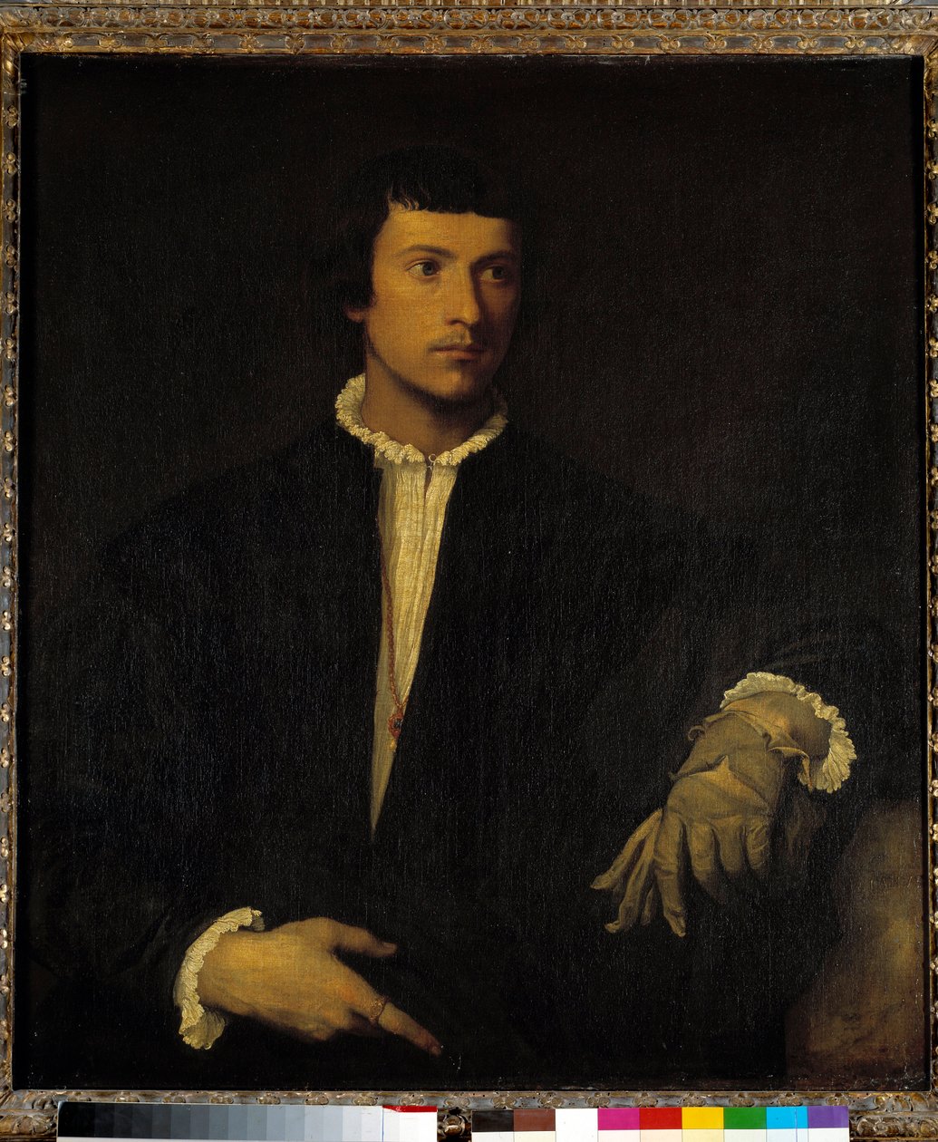 The Man with a Glove by Titian (c.1488 1576)