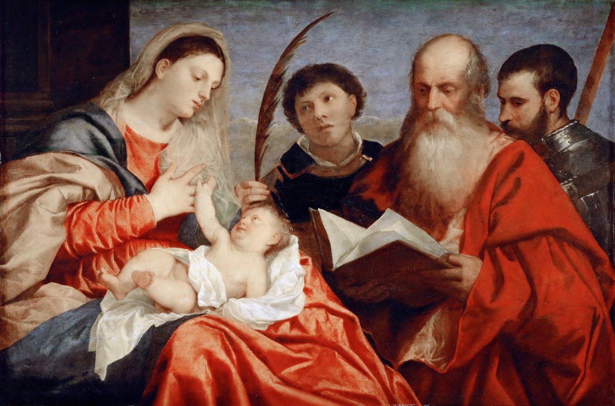 The Virgin and Child with Saints Stephen, Jerome and Maurice by Titian (c.1488 1576)